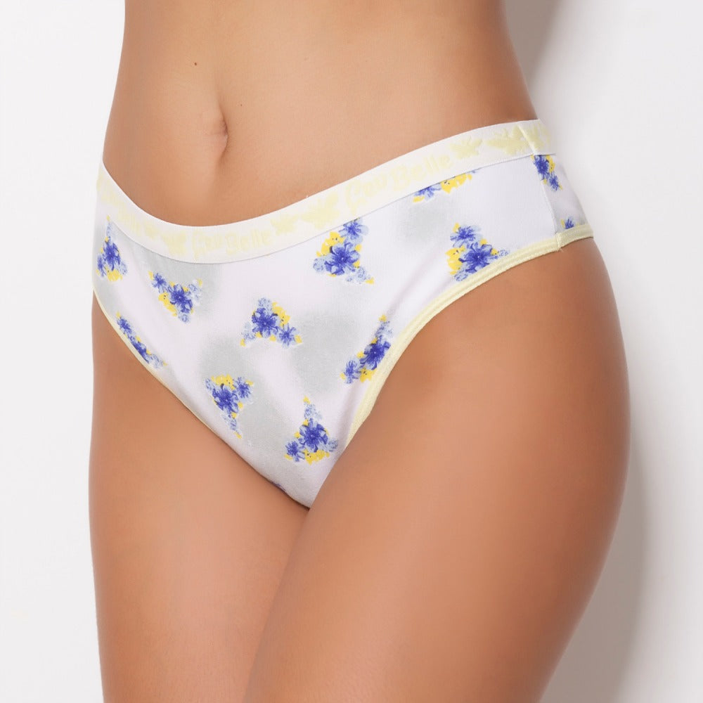 Tanga Cotton - Com Estampa Macia e Respirável