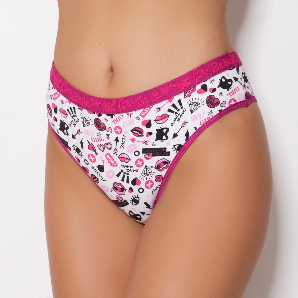 Tanga Cotton - Com Estampa Macia e Respirável
