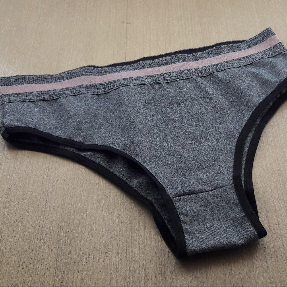 Conjunto Fitness - Tecido em Microfibra Mescla e Top Nadador