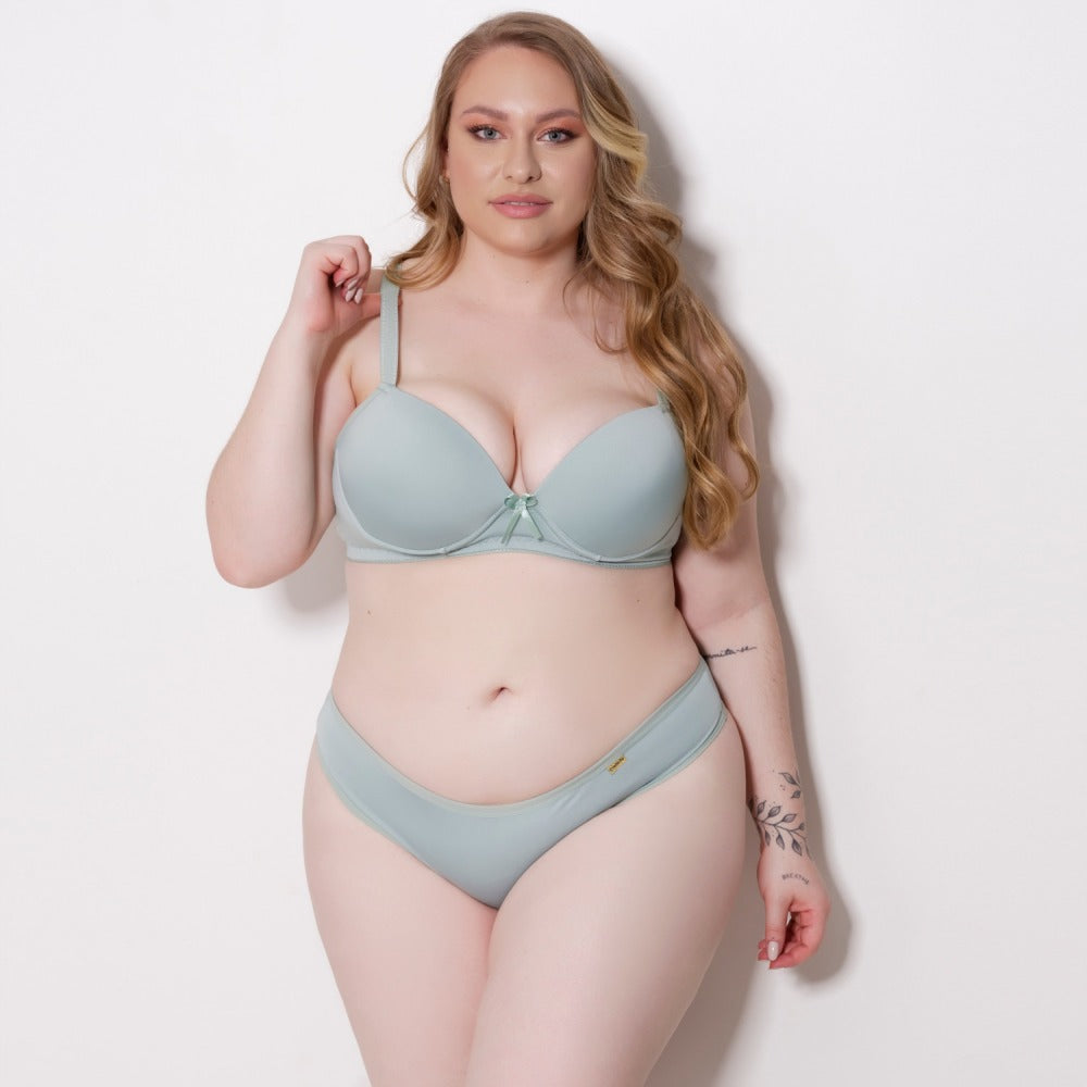 Conjunto Plus Size - Modelo Básico com Bojo e Arco para Suporte e Conforto