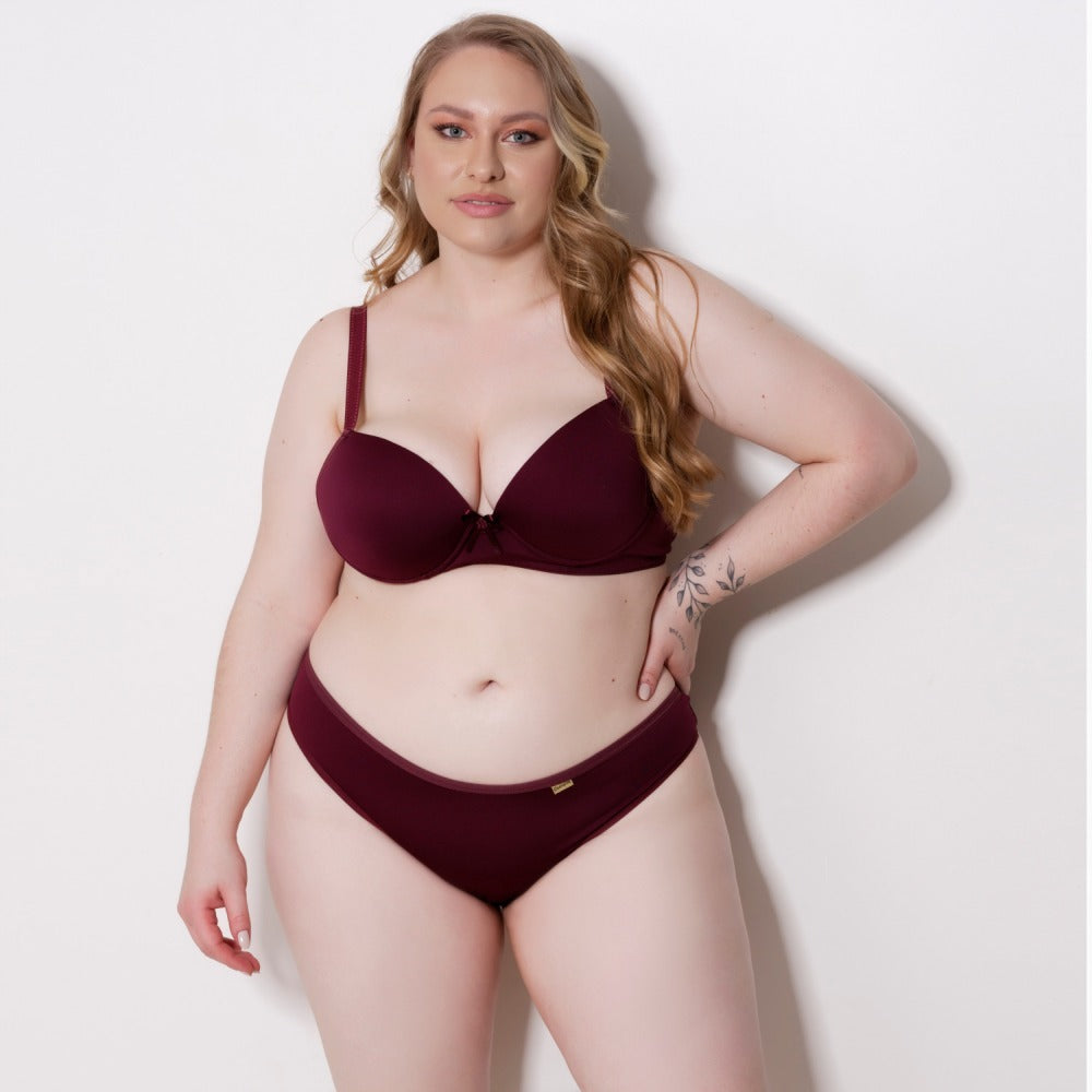 Conjunto Plus Size - Modelo Básico com Bojo e Arco para Suporte e Conforto