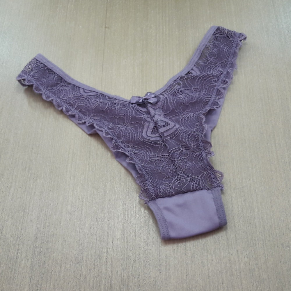 Tanga Fio Duplo - Detalhe Renda Sensual e Sofisticada