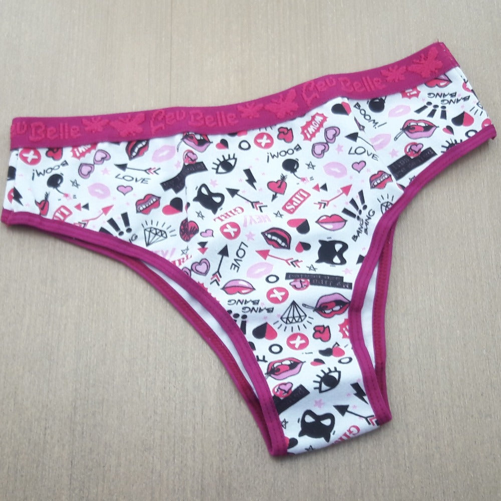 Tanga Cotton - Com Estampa Macia e Respirável