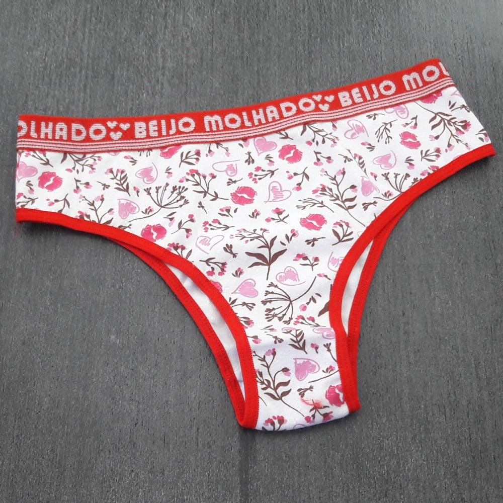Tanga Cotton - Com Estampa Macia e Respirável