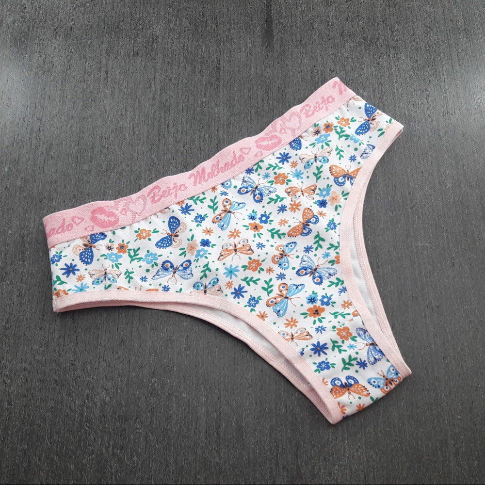 Tanga Cotton - Com Estampa Macia e Respirável