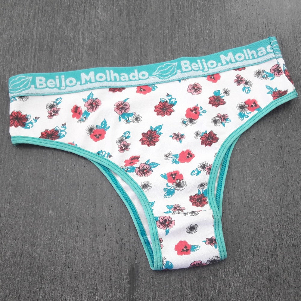 Tanga Cotton - Com Estampa Macia e Respirável