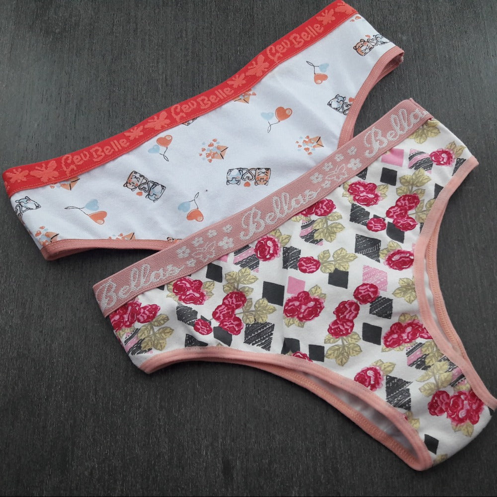 Tanga Cotton - Com Estampa Macia e Respirável