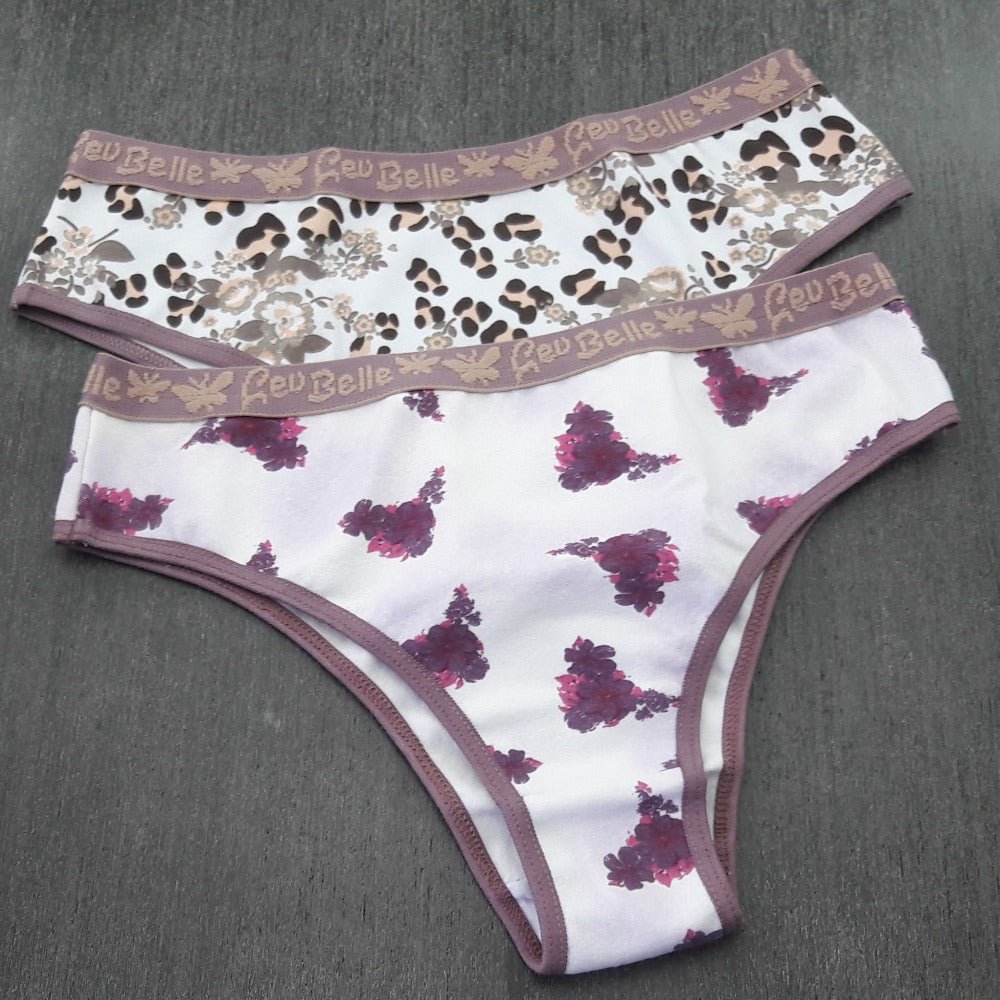 Tanga Cotton - Com Estampa Macia e Respirável