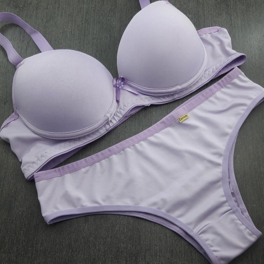 Conjunto Plus Size - Modelo Básico com Bojo e Arco para Suporte e Conforto