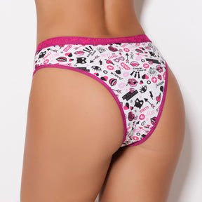 Tanga Cotton - Com Estampa Macia e Respirável