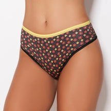 Calcinha em Microfibra - Com Estampada Colorida