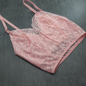 Conjunto Cropped - Em Renda com Forro em Algodão