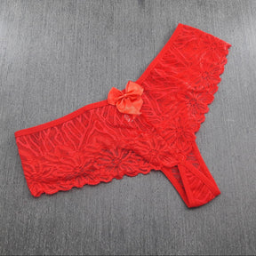 Tanga de Renda - com Lacinho de Cetim