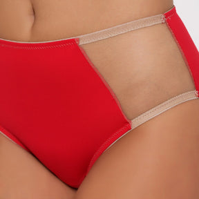 Calça Microfibra - Com Tule nas Laterais