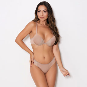 Conjunto Sensual - Com Bojo e Calcinha Fio Duplo