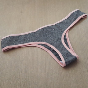 Tanga Fio Dental - Mescla Elástico Colorido com Forro Algodão