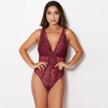 Body Decote em V - Sem Bojo com Ajuste Natural ao Corpo