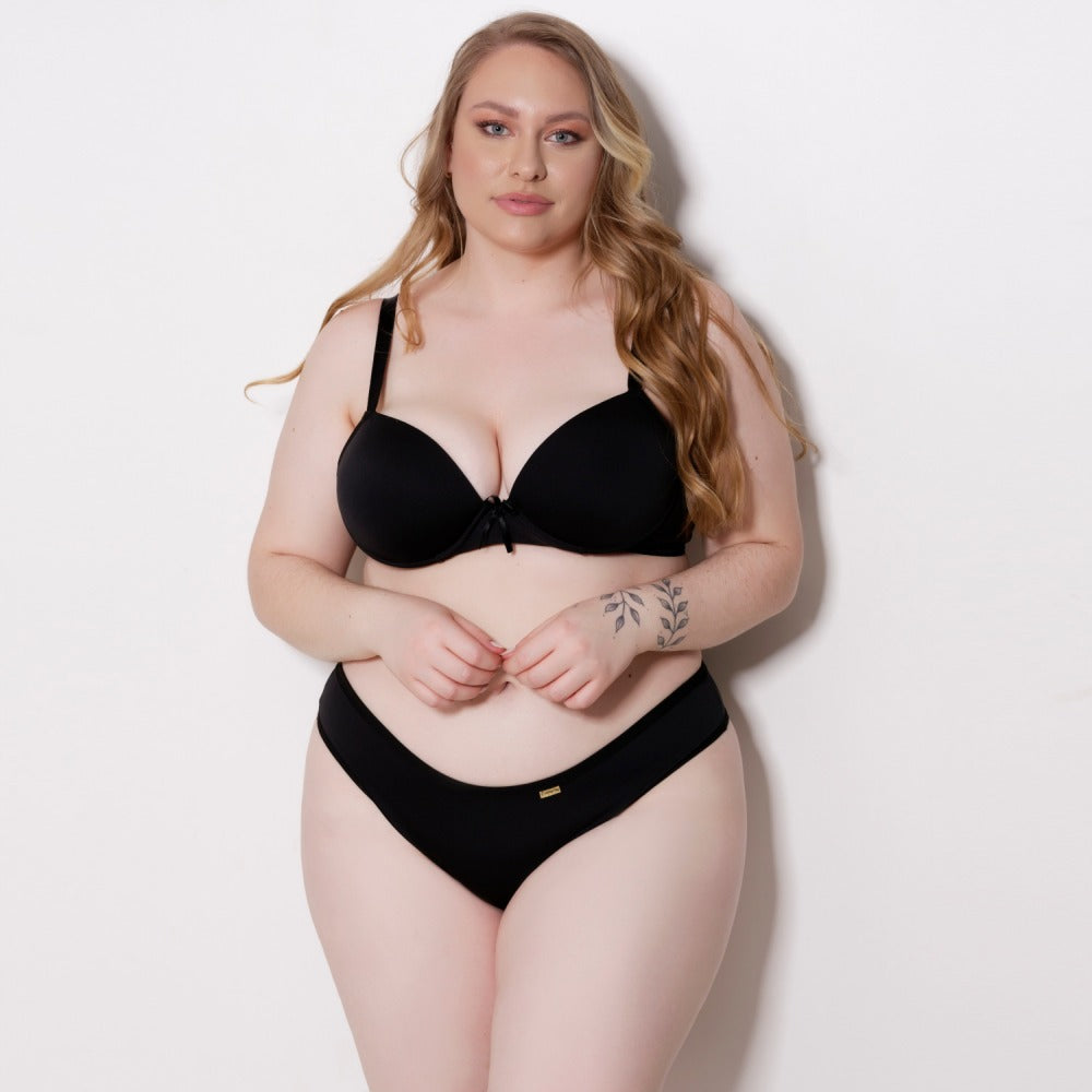 Conjunto Plus Size - Modelo Básico com Bojo e Arco para Suporte e Conforto