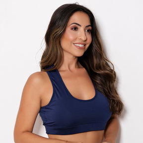 Top Academia Fitness - sem Bojo e Decote nas Costas