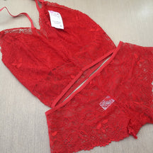 Conjunto Cropped - Em Renda com Forro em Algodão