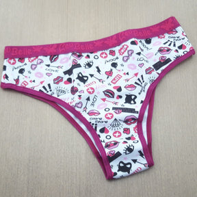 Tanga Cotton - Com Estampa Macia e Respirável