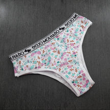Tanga Cotton - Com Estampa Macia e Respirável