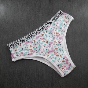 Tanga Cotton - Com Estampa Macia e Respirável