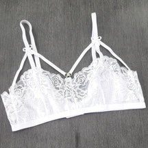 Sutiã em Renda - Modelo Strappy com Tiras na Parte Frontal