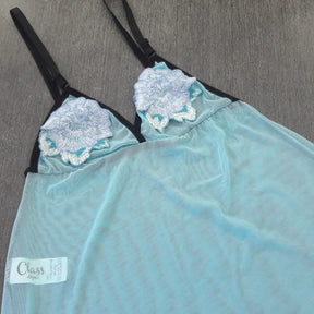 Camisola Transparente - com Tule e Bordado