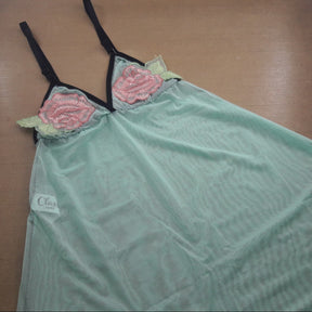 Camisola Transparente - com Tule e Bordado
