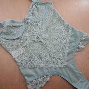 Body Sensual - Modelo Fio e Lindo Decote com Renda e Tecido Tule