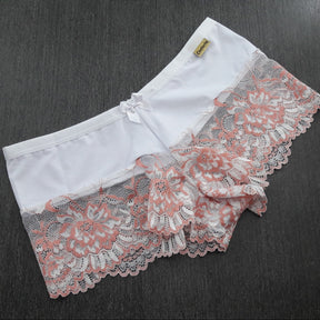 Calcinha Calesson - Bicolor em Renda Sofisticada e Charmosa