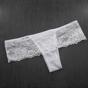 Tanga Fio Dental - Cintura Baixa Laterais em Renda