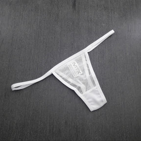 Calcinha Fio Dental - Tanga Tule e Forro em Algodão