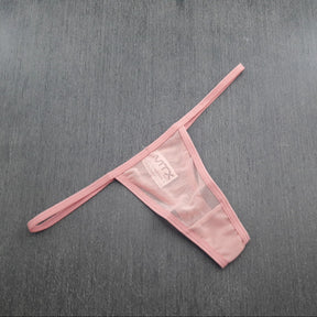 Calcinha Fio Dental - Tanga Tule e Forro em Algodão